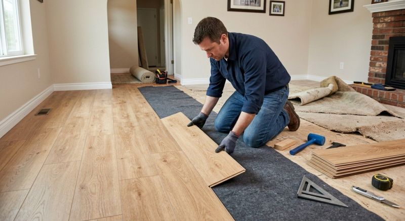 Laminate Floor Remodeling in Stoneham, MA