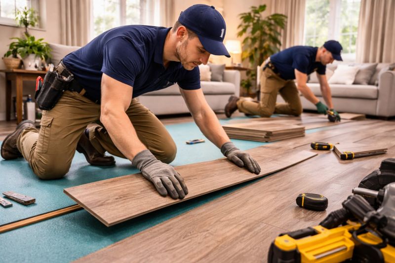 Laminate Floor Remodeling in Stoneham, MA