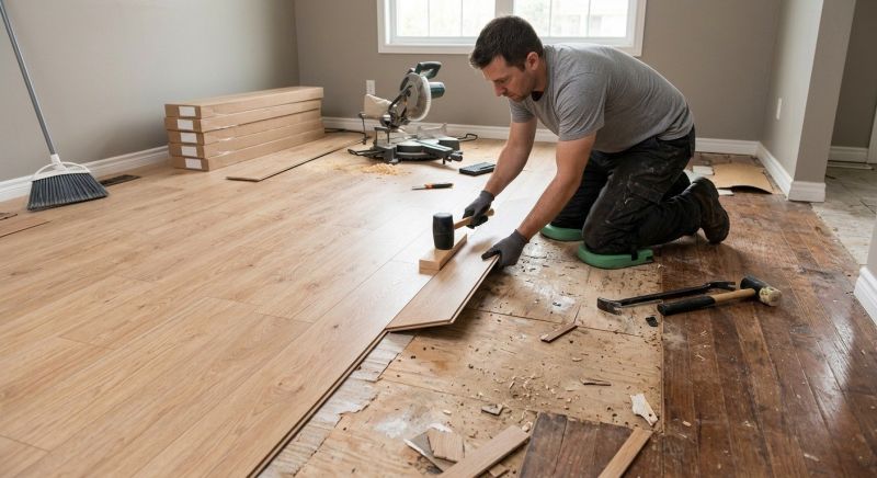 Laminate Floor Replacement in Andover, MA
