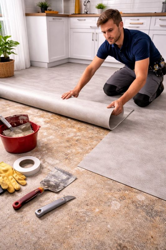 Linoleum Floor Installation in Saugus, MA