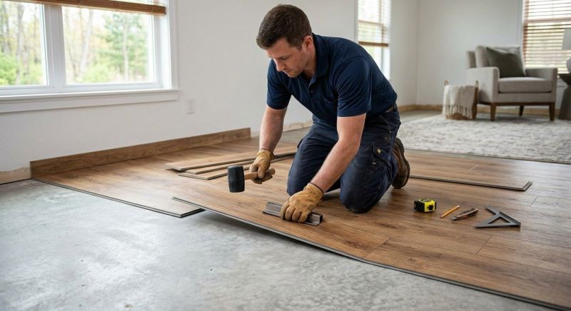 Luxury Vinyl Tile Installation in Dracut, MA