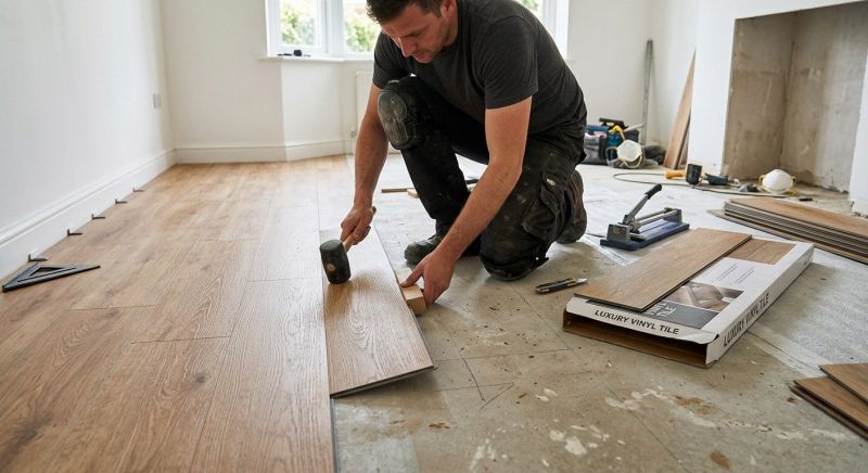 Luxury Vinyl Tile Installation in Georgetown, MA