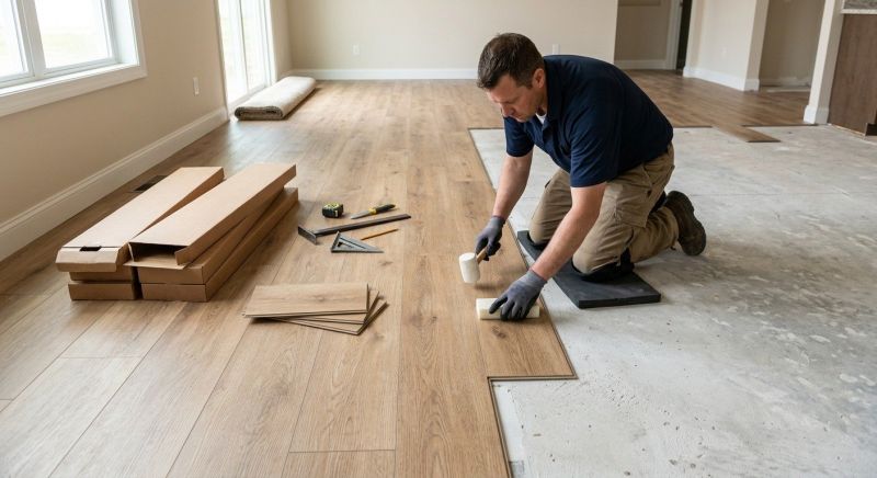 Luxury Vinyl Tile Installation in Peabody, MA