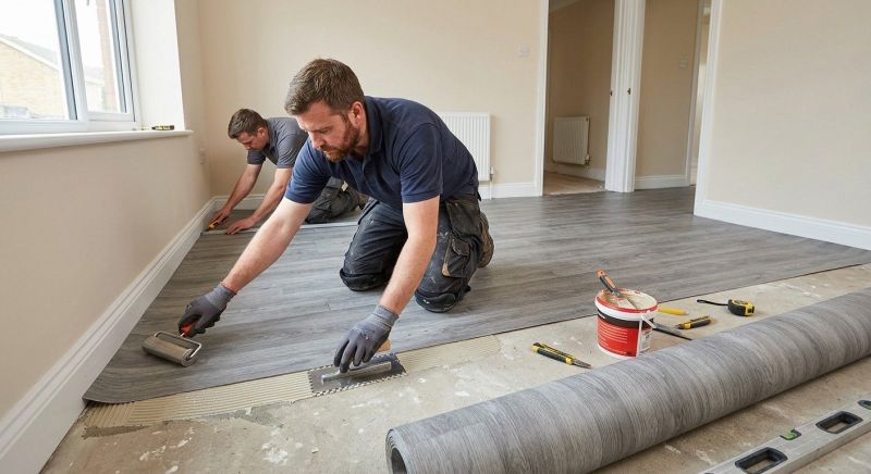 Sheet Flooring Installation in Brookline, MA