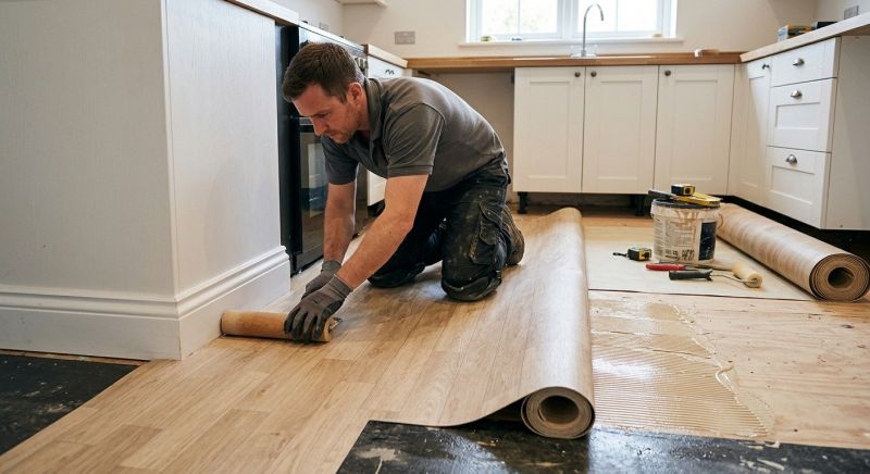 Sheet Linoleum Installation in Dunstable, MA