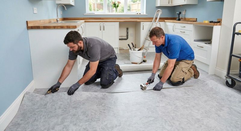 Sheet Linoleum Installation in Stoneham, MA