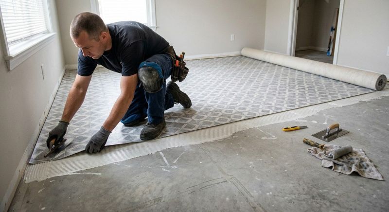 Sheet Vinyl Installation in Burlington, MA